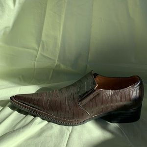 Bravo Size 8.5 Liverpool Leather Lining Animal Print Men Shoes